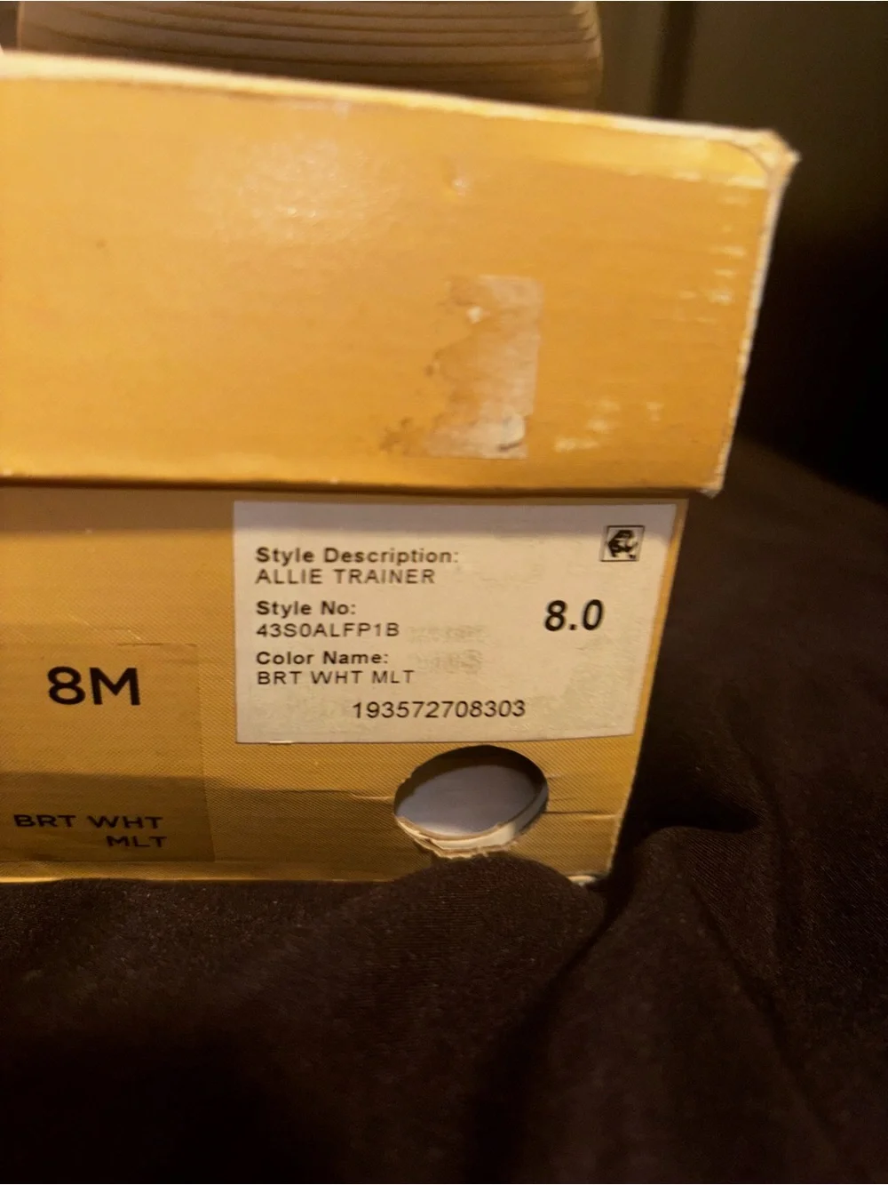 Michael Kors White and Silver MK Monogram Lace-Up Women Sneakers, Size 8